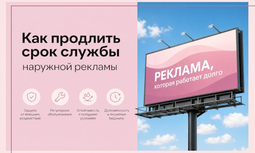 Как продлить срок службы наружной рекламы в  Шарыпове