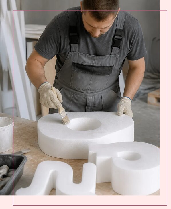 Буквы из пенопласта в Шарыпове по цене от 6568 р. | Аванза-Шрп