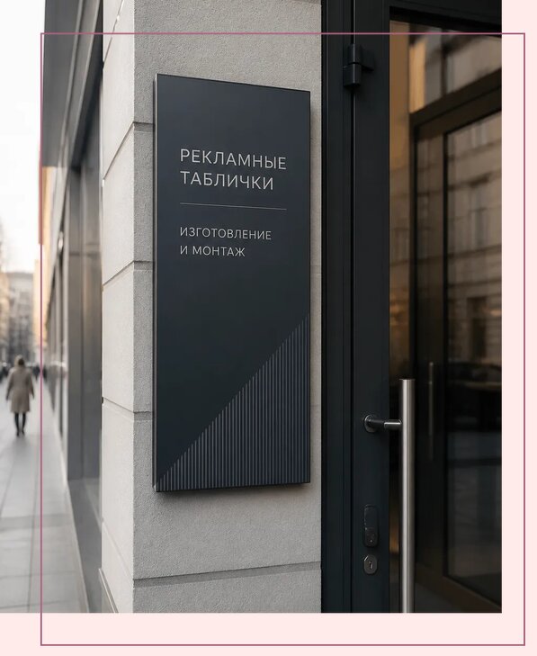 Рекламные таблички в Шарыпове по цене от 4547 р. | Аванза-Шрп