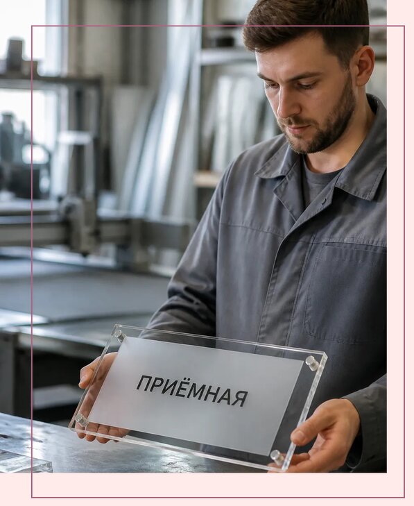 Таблички из оргстекла на заказ в Шарыпове от 3941 р. | Аванза-Шрп