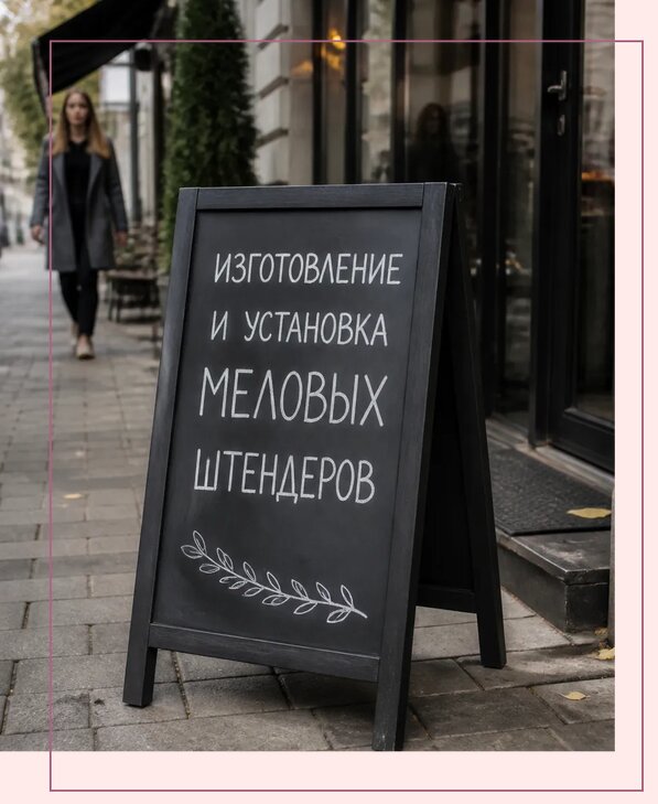 Меловые штендеры в Шарыпове по цене от 6568 р. | Аванза-Шрп